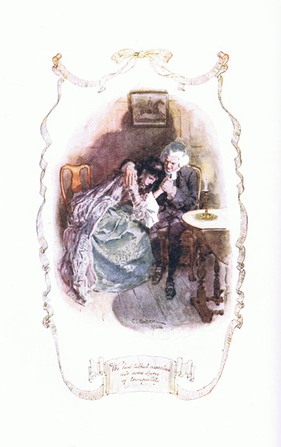 We Had Talked Ourselves into a Degree of Tranquility, from The Vicar of Wakefield Published by J M Dent & Son Ltd, 1920s by Charles Edmund Brock